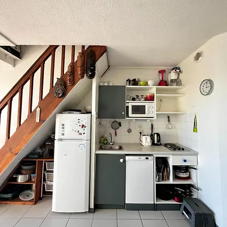 アパート Bleu Courant - T4 Avec Balcon Vue Courant ミミザン・プラージュ